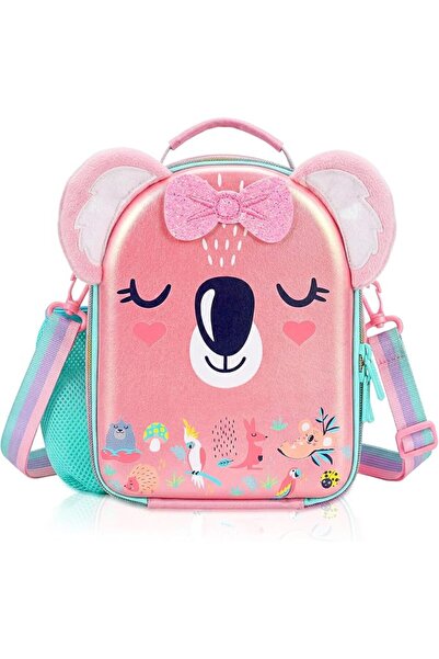 POWERKİNG Double Layer Insulated Kids Lunch Box with Water Bottle Holder Larg...