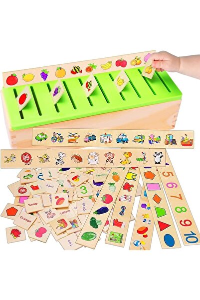 GENERAL Montessori Wooden Toys for Toddlers, Educational Toy Sorting Box for ...