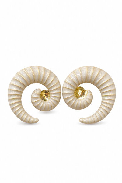 Jack Ferrero Spiral Design Women's Bijouterie Earrings Stylish and Modern Look