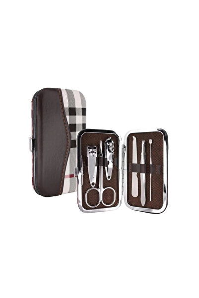 pınaxar 6 Piece Professional Manicure Set - Nail Clippers - Eyebrow Scissors ...