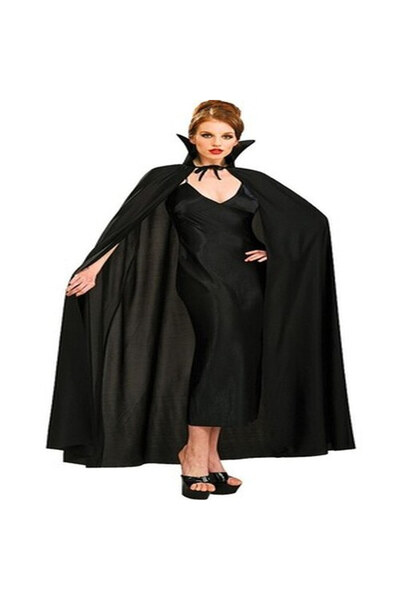 pınaxar Black Color Collared Halloween Cape 120 cm