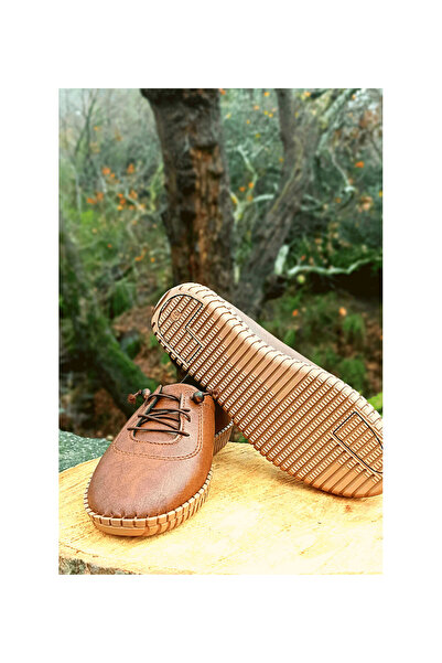 pınaxar Women's Casual Ballerina Shoes Tan Color