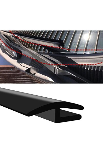 GENERAL Beskiss 1.7M/5.6Ft Car Windshield Rubber Seal Strip Black H Shape Str...
