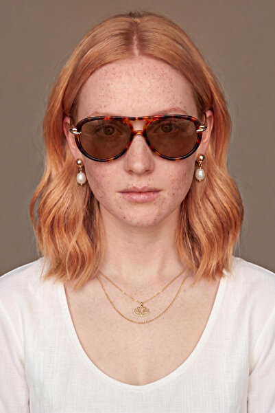 ZENIT Vespa Leopard Patterned Oval Women's Sunglasses |   55 Ekartman Uv400 P...