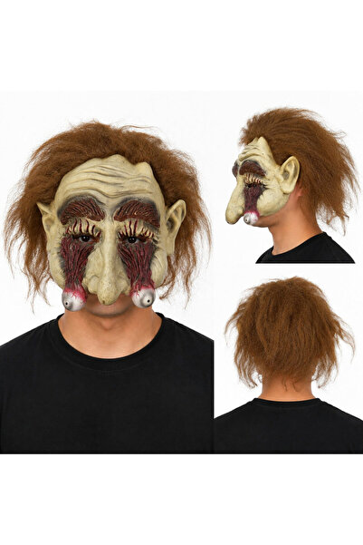 Generic Brand Nur Store Latex Horror Mask with Eyeball Detail and Bag