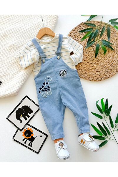 hümabebe Little Dinosaur Striped T-Shirt, Knitted Jeans, Overalls, Seasonal 2...