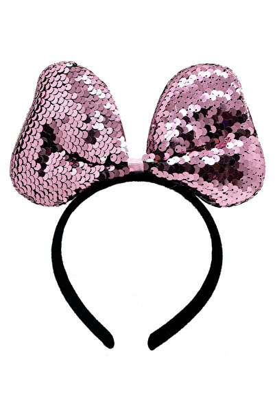 pınaxar Color changing sequin sequined bow party tiara pink silver color 20x1...