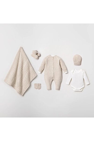 STRAWBABY Nipperland Unisex 0-3 Months Thessaloniki Patterned 6-Piece Baby Set