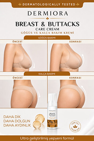 Dermiora Sıkılaştırıcı Şekillendirici Dolgunlaştırıcı Göğüs ve Kalça Bakım Kremi 100 ml