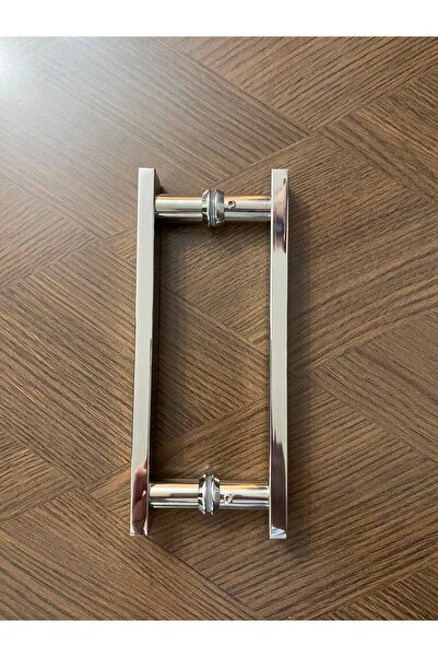 Kupon Duş Krom Metal Cam Duşakabin Kapı Kulp (Tek Kapı) Delik Mesafesi 16 cm