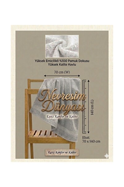Nur store Çanta Prime Hlu 70X140 Gray