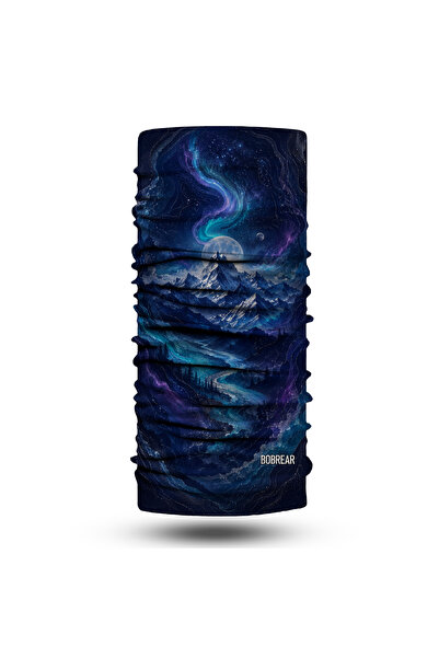 Bobrear Gece Dağları Desenli Çok Amaçlı Buff Bandana Boyunluk