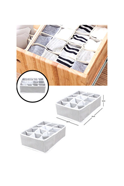 pınaxar 12-Compartment Practical Drawer Organizer (Underwear, Socks Organizer)