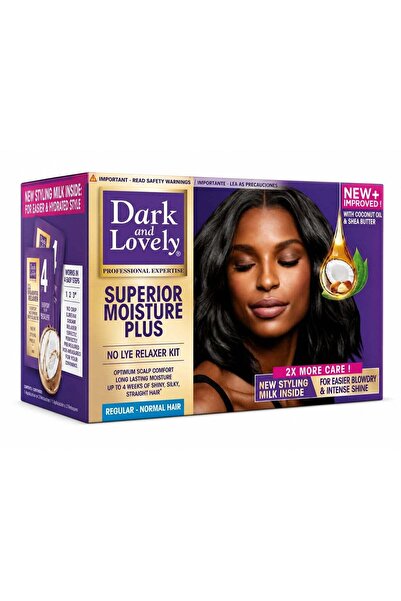 Dark & Lovely Superior Moisture Plus No Lye Relaxer Kit for Regular Hair with...