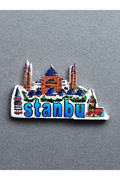 Mundy İstanbul Temalı Kabartma Polyester Magnet 8,5cm X 5,5cm.
