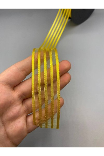 hobimixhobimix 2.5 cm Yellow Chiffon Ribbon 9 Meters – Decorative Ribbon for Embellishments and Gift Wrapping