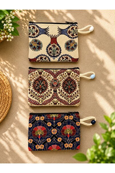 BADUFA HOME Goblen Dokuma Bez Cüzdan 3 adet