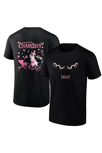 barsdepo Μπλουζάκι Changbin Stray Kids με στάμπα, Ποιότητα PREMIUM Unisex για...