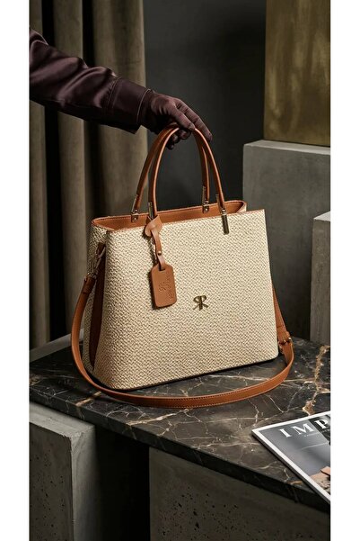 Çanta Trend Women's Large Size Shoulder Bag with Multiple Zipper Compartments