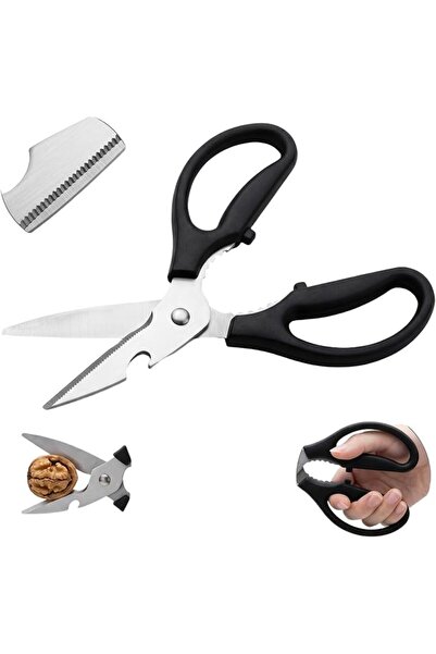 ToolHouse Heavy Duty Kitchen Scissors Multifunctional 2.0mm Thickness Meat Po...