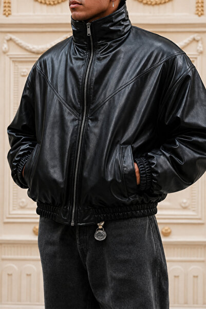 MANMARK New Now Oversize Viral Men's Leather Jacket Timeless Street Style