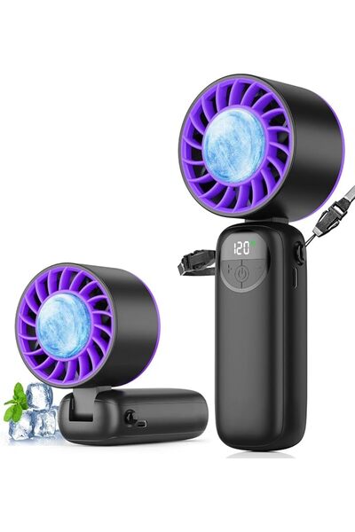 GENERAL مروحة رقبة خفيفة الوزن من FEELSO مع شاشة LED للسفر |   مروحة تبريد بد...