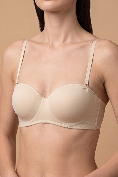 C&City Push-Up Underwire Non-Padded Strapless Bra C17045 Nude