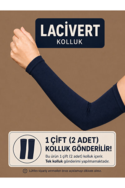 Anatolye Lacivert Likralı Esnek Penye Çok Amaçlı Kolluk