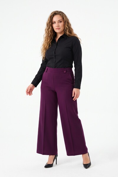 LİNAVİS Women's Spanish Style Fabric Trousers Bgl-St05648