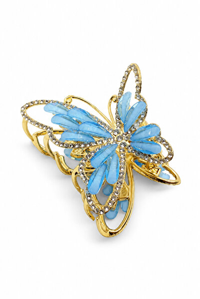 MakeWell Women's Butterfly Figured Bun Hairpin – Stylish Hairpin with White D...