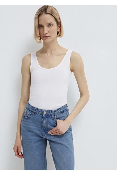 Mavi M164156 Basic Stretch Athlete Women's T-Shirt White