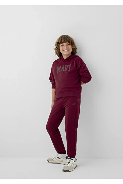 Mavi M6010024 Printed Children's Sweatpants Bordo