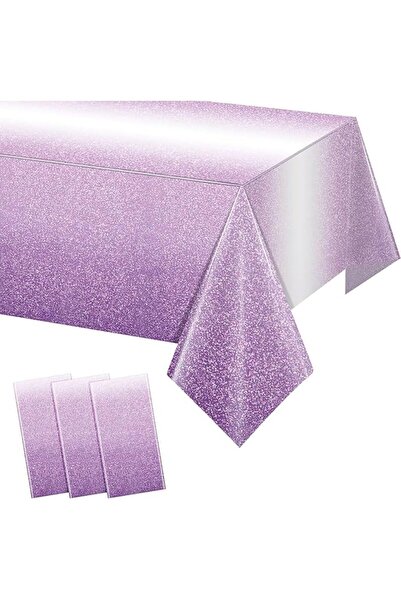 GENERAL Yala Joy Plastic Tablecloth, 3 Pack 54X108 Inch, Rectangular Covers i...
