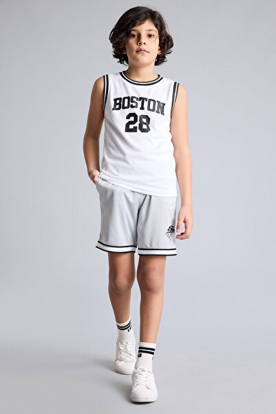DeFacto Oversize Sports Printed Shorts for Boys H2112A826Sm