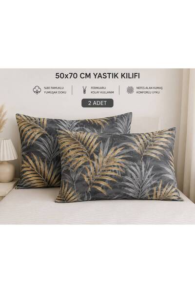 VODDİ Cu model în zig-zag |   2 bucăți |   Cu fermoar |   Față de pernă 50x70...
