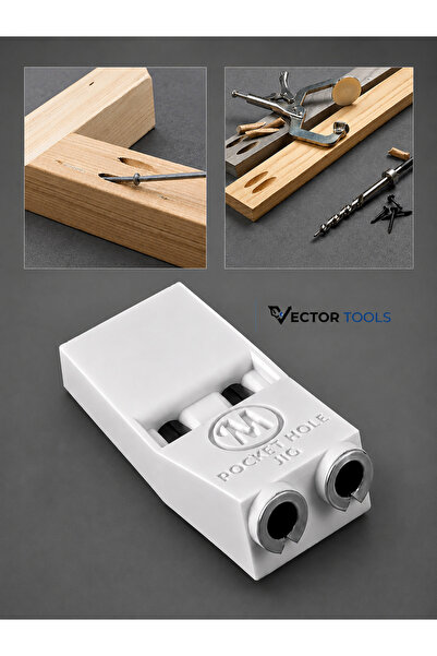Vector Tools Gizli Cep Deliği Oluşturma Aparatı 3/8″ (Pocket Hole Jig) (10mm ...