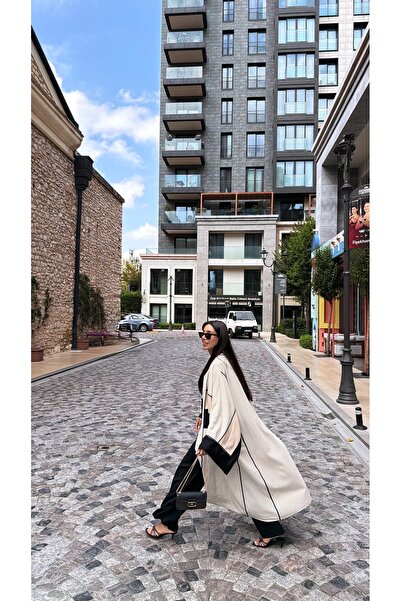 Heloria studio Keten Tasarım Kimonn Abaya Natural