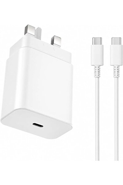 GENERAL 45W Super Fast USB C Charger with 1.5m Usb-C to Usb-C Cable, 3 Pin Pd...