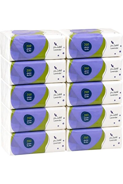 Generic Lavender Facial Tissue Box 10 Pack, 200 Sheets, 2-Ply Soft Facial Tis...