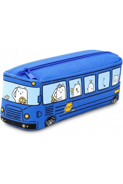 GENERAL School Bus Design Pencil Case for Kids |   Large Capacity Zipper Penc...