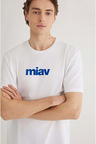 Mavi M067153 Miav Printed T-Shirt Men's T-Shirt White