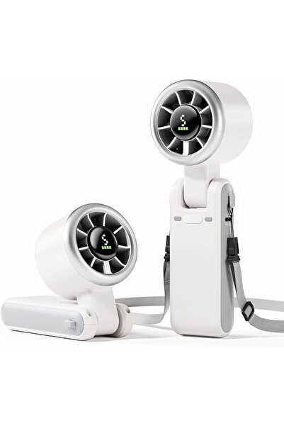 GENERAL Handheld Turbo Fan, 180° Foldable Mini Desk Fan with 5 Wind Speeds, F...