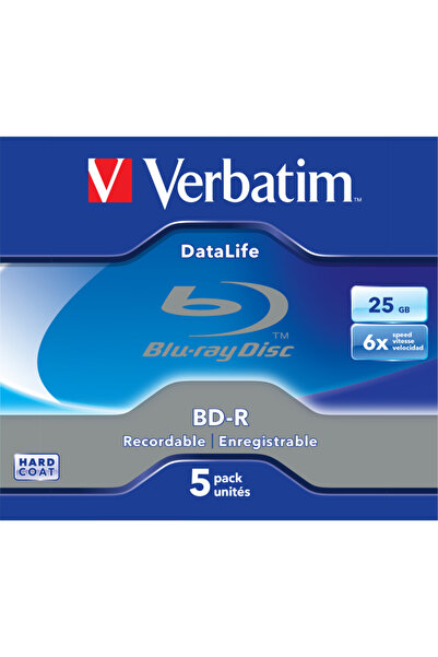 Verbatim BD-R SL 25GB, viteza 6x, 5 buc, Jewel Case, "43836"