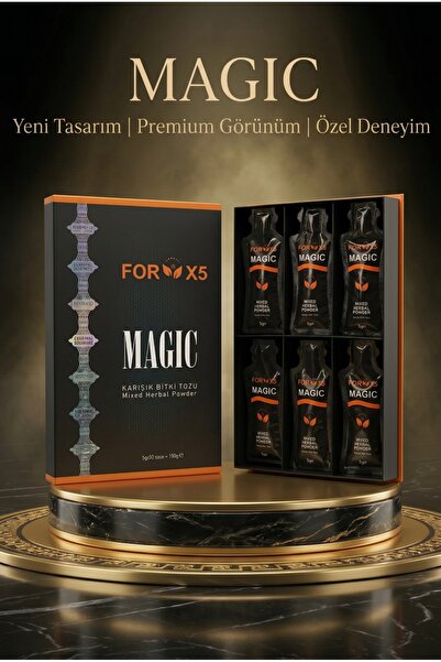 Noche ForX5 Magıc Karışık Bitki Tozu Bitkisel Özlü Karışım 30 Şase Yenilenmiş Premium Kutu