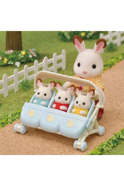 SYLVANIAN FAMILIES Triple Baby Stroller 5533