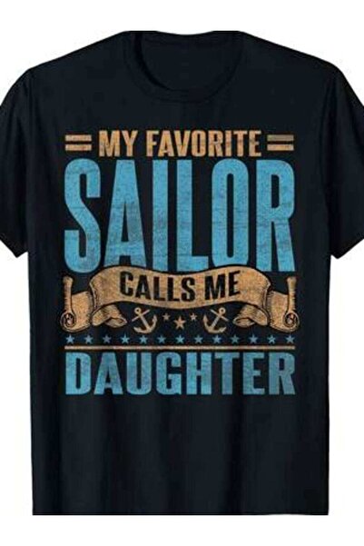 kai22 تي شيرت My Favorite Calls Me Vintage Sailor Daughter