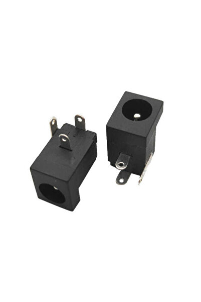2.5 mm DC Güç Soketi PCB Tip 3 Pin 90° Dişi Power Jack Adaptör Soketi