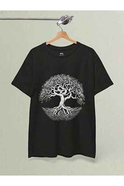 NOURAM Yggdrasil T-Shirt Cottagre, Of World Tree Norse Symbol, Viking Pagan, ...