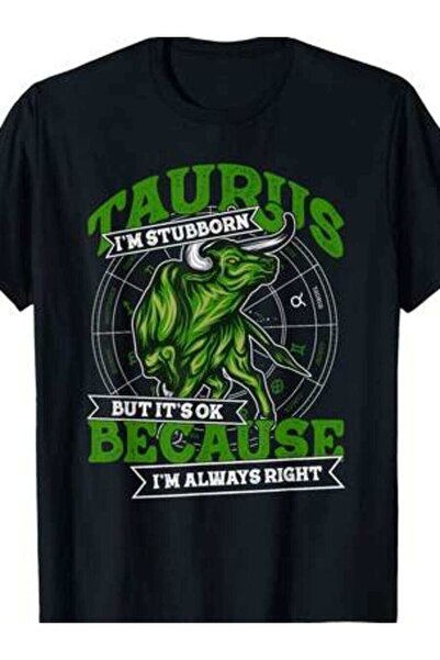 kai22 Taurus Zodiac Symbol Astrology Bull Earth Sign T-Shirt