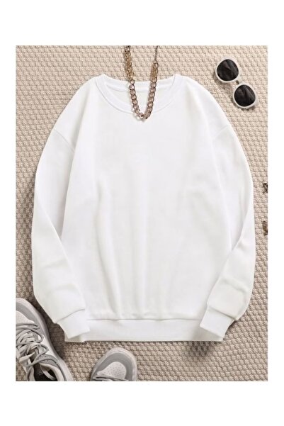 DAXİS Sportwear Company Printless Oversize Crewneck Sweatshirt